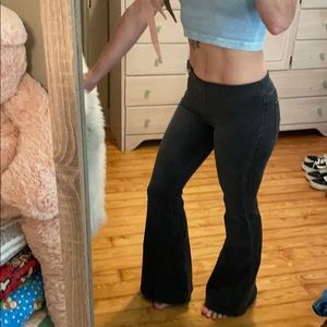 Free People Penny Pull On Flare in Black